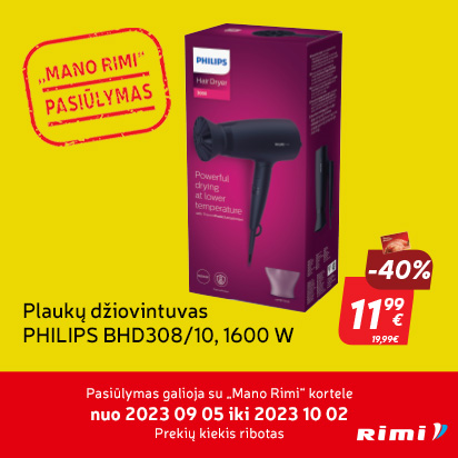 „MANO RIMI“ PASIŪLYMAS