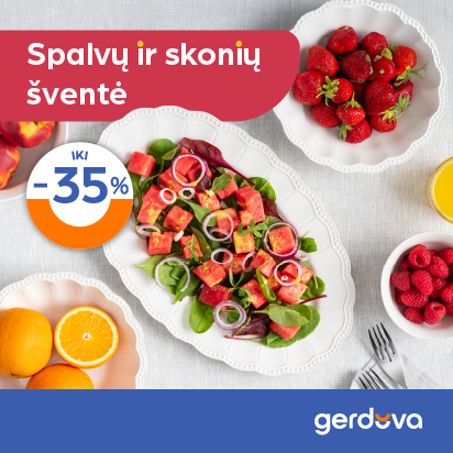 Spalvų ir skonių šventė ant jūsų stalo!