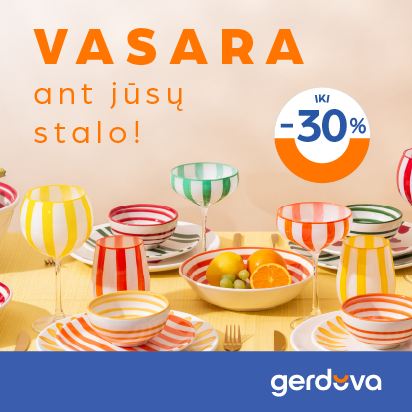 Vasara and jūsų stalo! Iki -30%