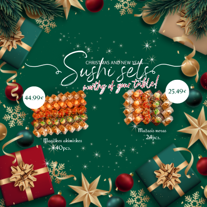 “SUSHI SUSHI” Kalėdiniai ir naujametiniai rinkiniai!