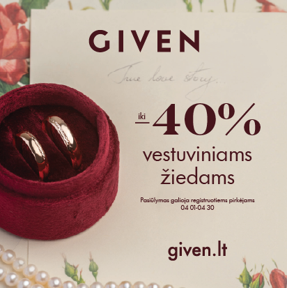 NUOLAIDA VESTUVINIAMS ŽIEDAMS