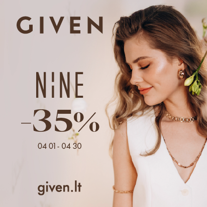 ‘-35 % NINE aukso kolekcijai