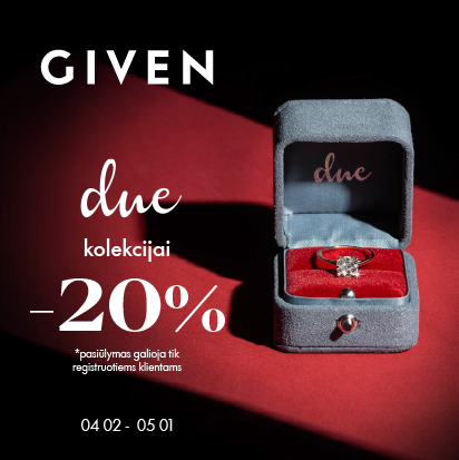 DUE juvelyrikai su deimantais -20 %