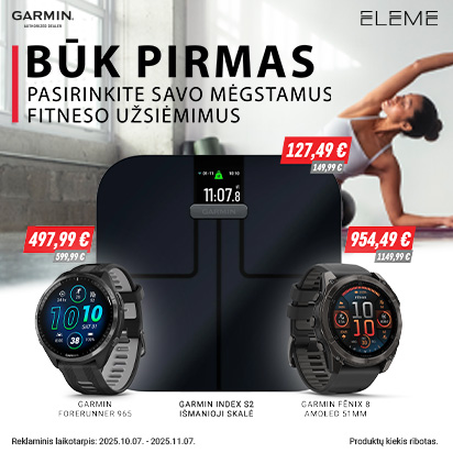 BŪK PIRMAS! Pasirinkite savo mėgstamus fitneso užsiėmimus