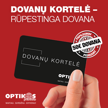 Dovanų kortelė – rūpestinga dovana