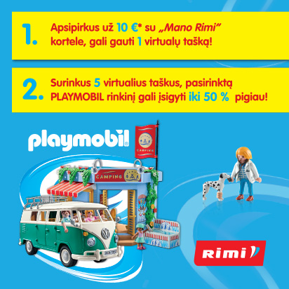 RIMI | GALI SURINKTI „PLAYMOBIL“ KOLEKCIJĄ!