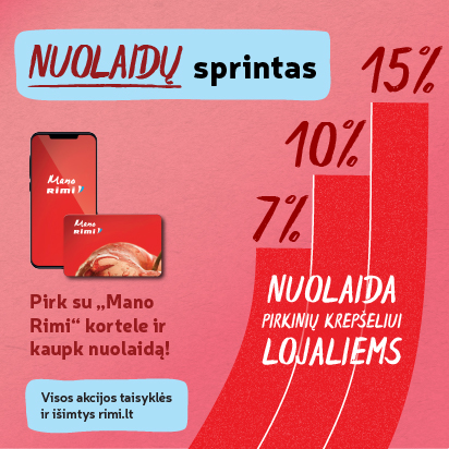 RIMI | NUOLAIDŲ SPRINTAS