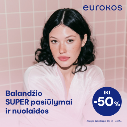 Balandžio SUPER pasiūlymai ir nuolaidos iki -50%!