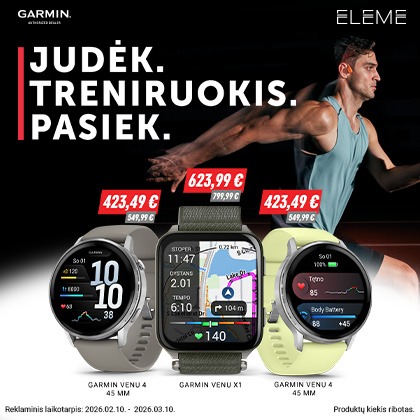 JUDĖK. TRENIRUOKIS. PASIEK.