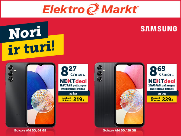 Samsung Galaxy A14 superkainomis