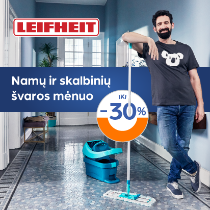 Namų ir skalbinių švara su LEIFHEIT!