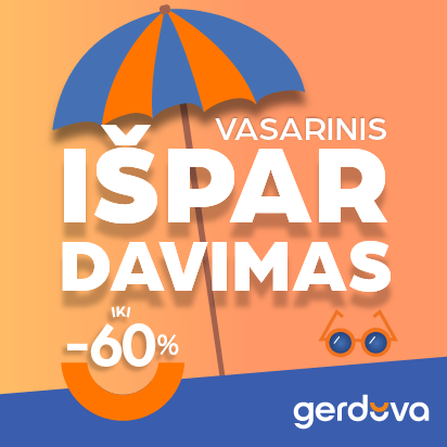 Vasarinis IŠPARDAVIMAS iki -60%