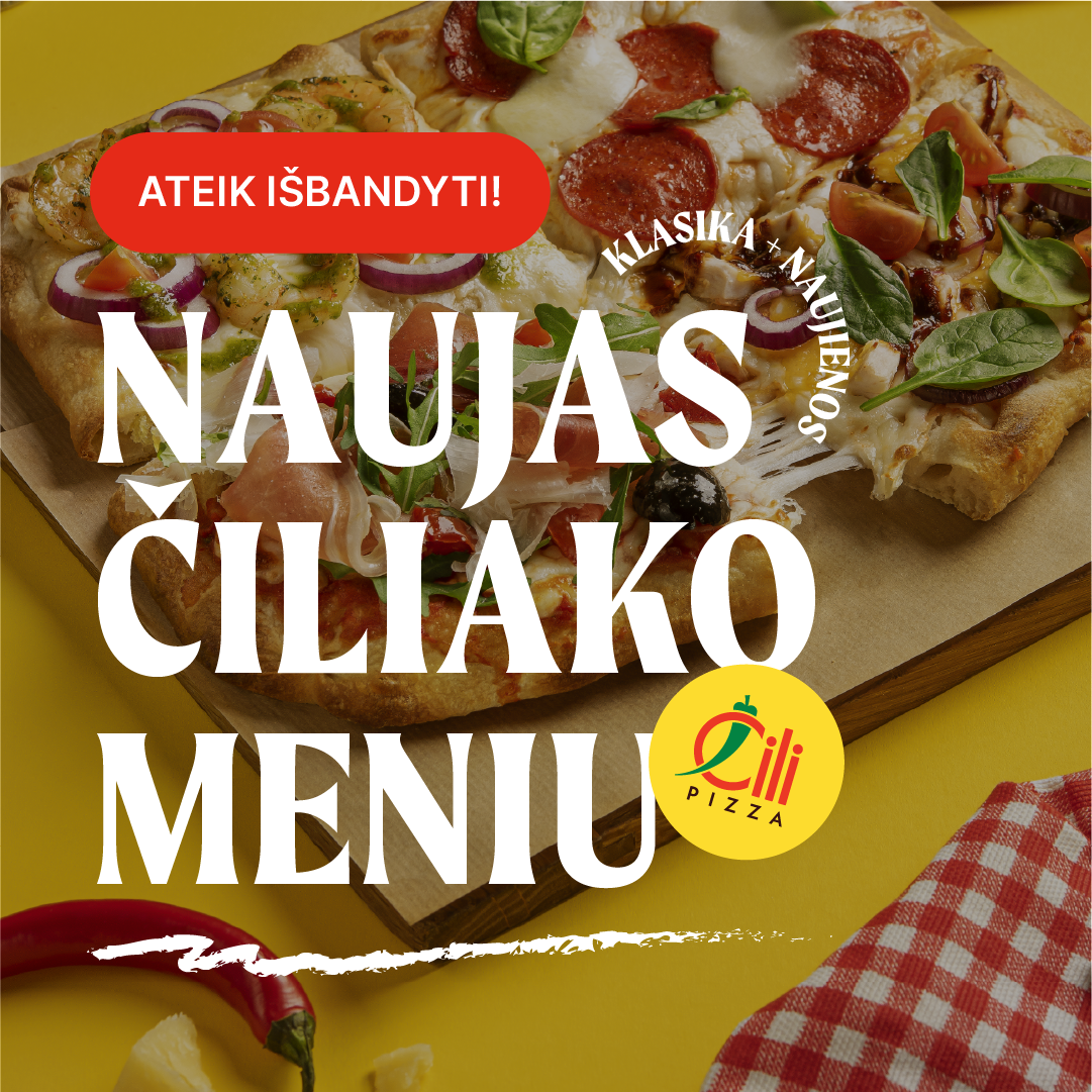 PRISTATOME NAUJĄ MENIU!