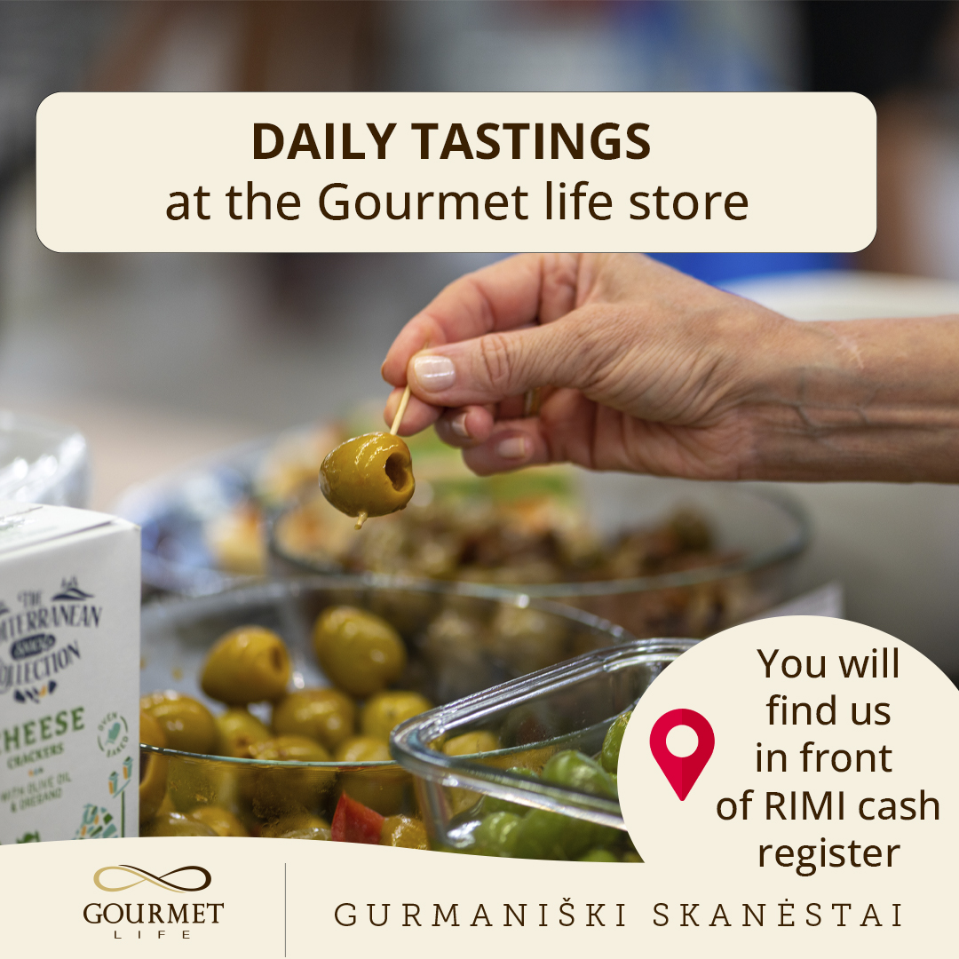 Degustacijos kasdien – Gourmet life parduotuvėje