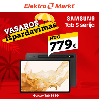 Vasaros išpardavimas! Samsung Tab S serija