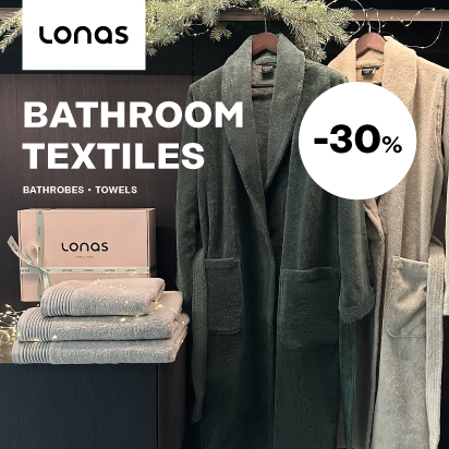 Vonios tekstilei -30%