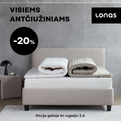 Visiems antčiužiniams -20%