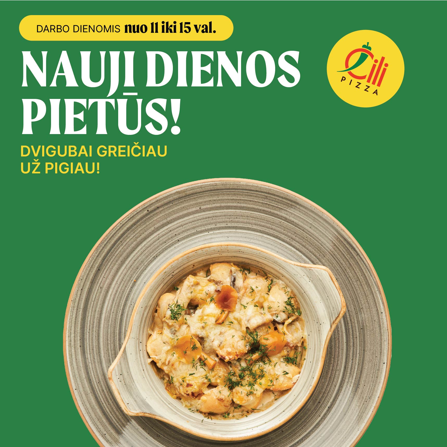 Nauji dienos pietūs!
