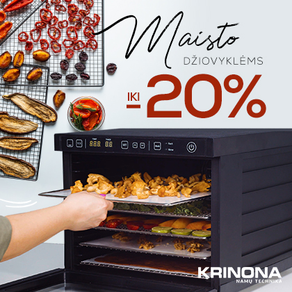 Maisto džiovyklėms -20%
