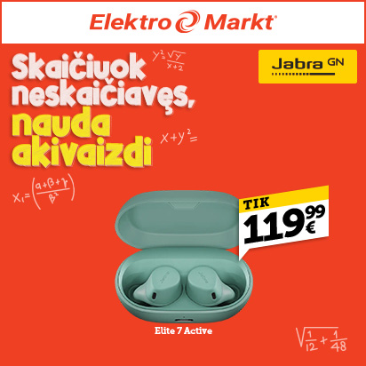 “Jabra Elite 7 Active” ir “Elite 7 Pro” superkaina