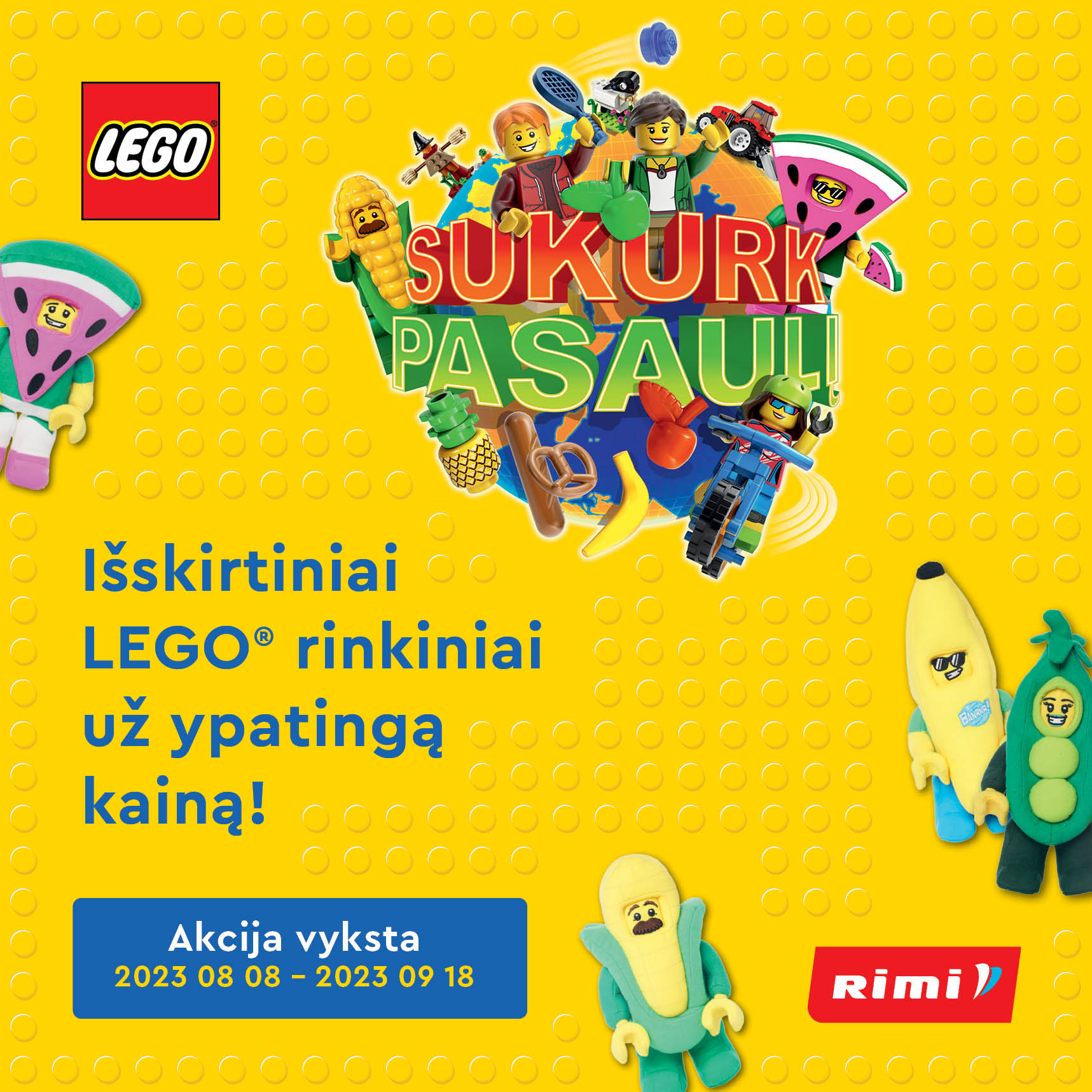 GALI SUKURTI LEGO® PASAULĮ!