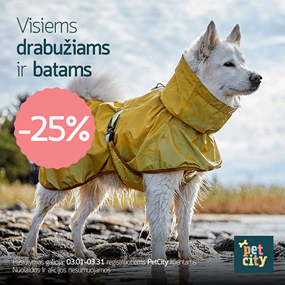 Visiems drabužiams ir batams -25%