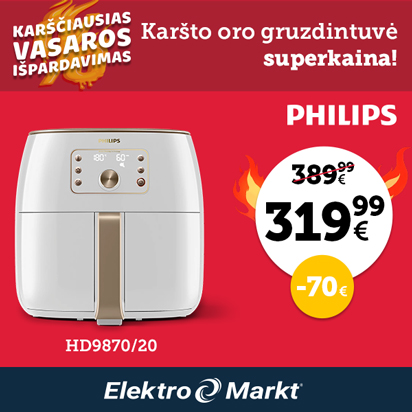 Karšto oro gruzdintuvė superkaina