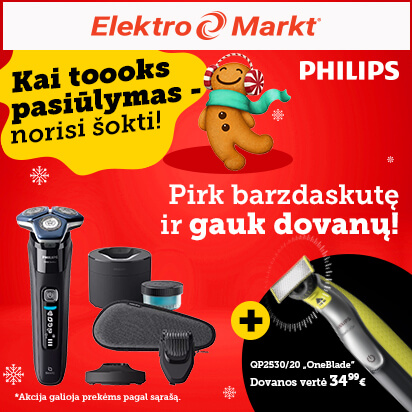 Pirk Philips barzdaskutę ir gauk dovanų!