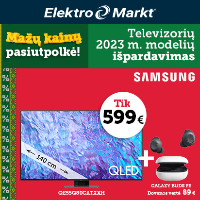 Samsung televizorių išpardavimas