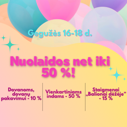 NUOLAIDOS net iki 50 % !!!