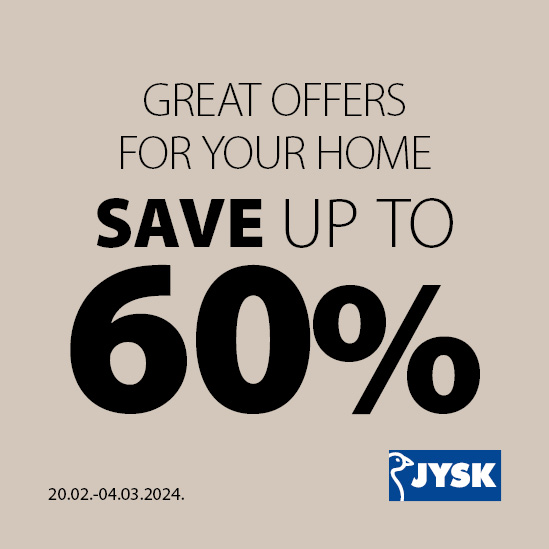 Puikūs pasiūlymai jūsų namams JYSK!