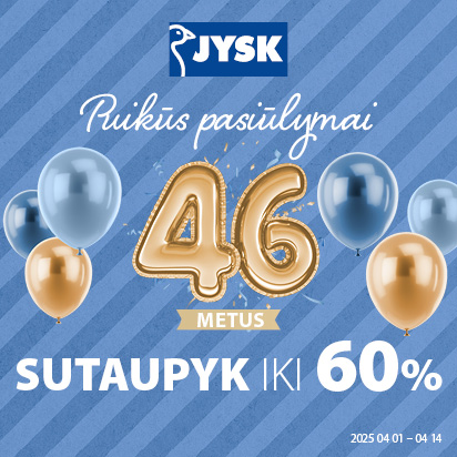 Puikūs pasiūlymai jau 46 metus!