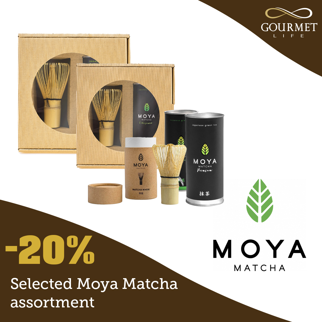 ‘-20% atrinktam Moya Matcha asortimentui