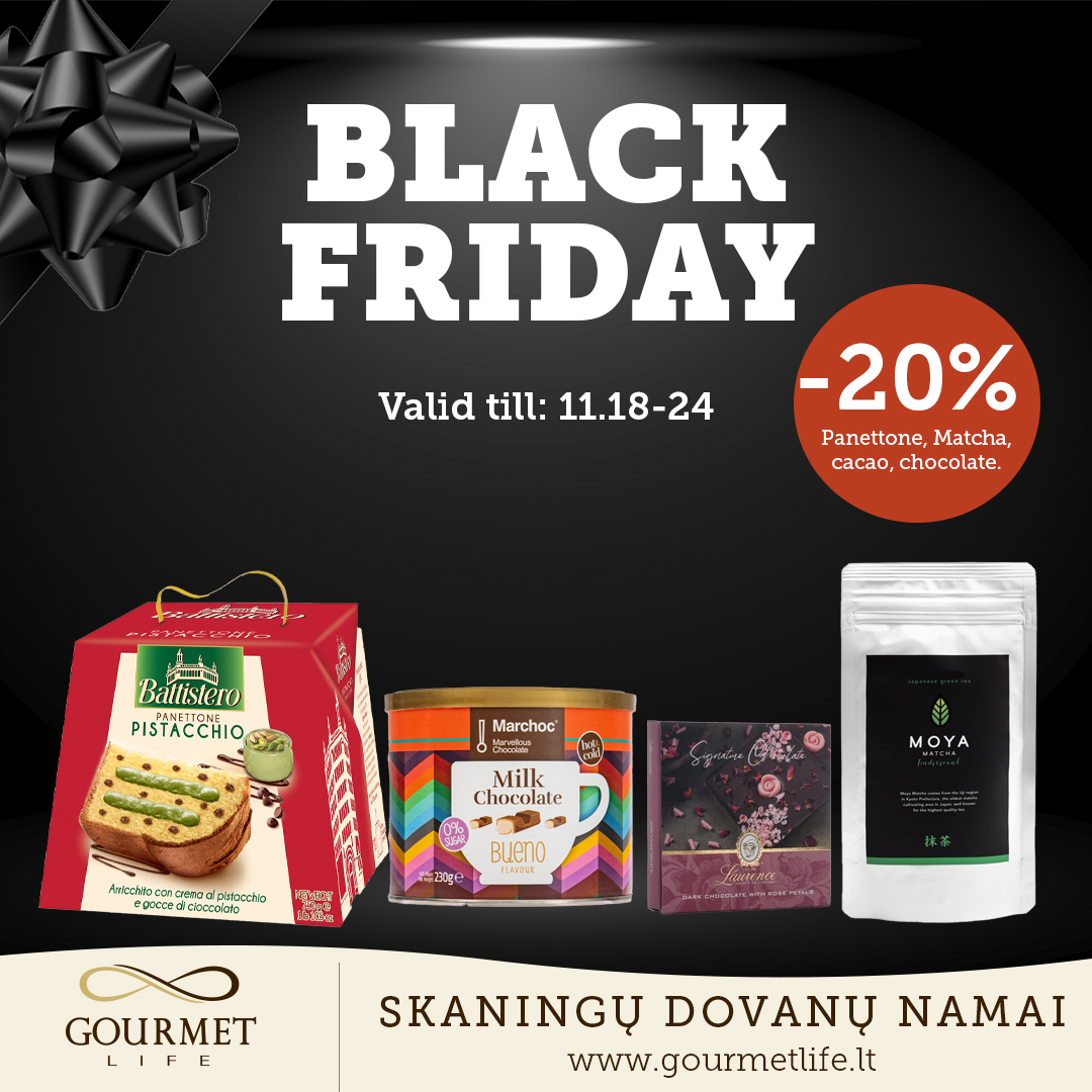 Black friday – Gourmet life parduotuvėje