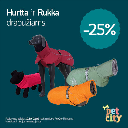 Hurtta ir Rukka drabužiams -25%