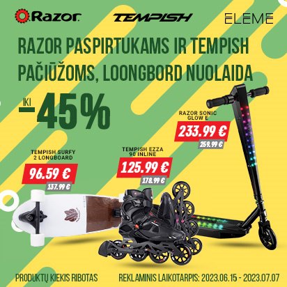 Vasaros išpardavimo maratonas iki -45%