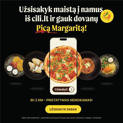 Mėgaukis nemokama pica!