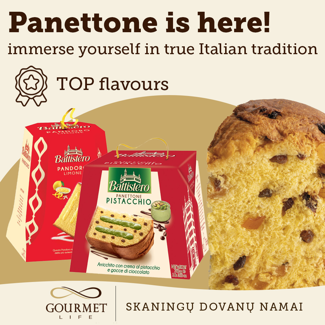 Panettone pyragai jau Gourmet life parduotuvėje!