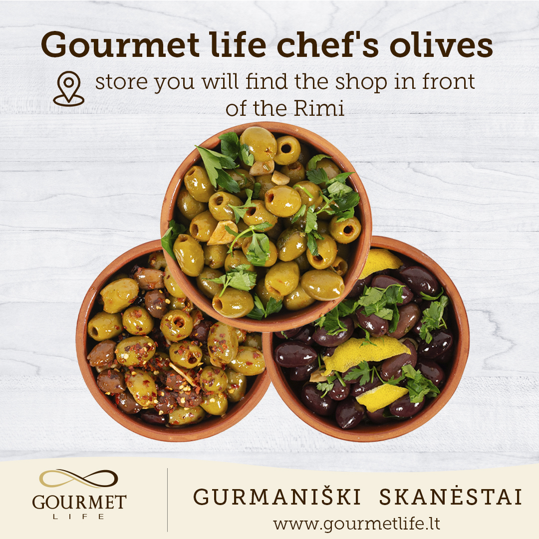 Gourmet life šefo alyvuogės