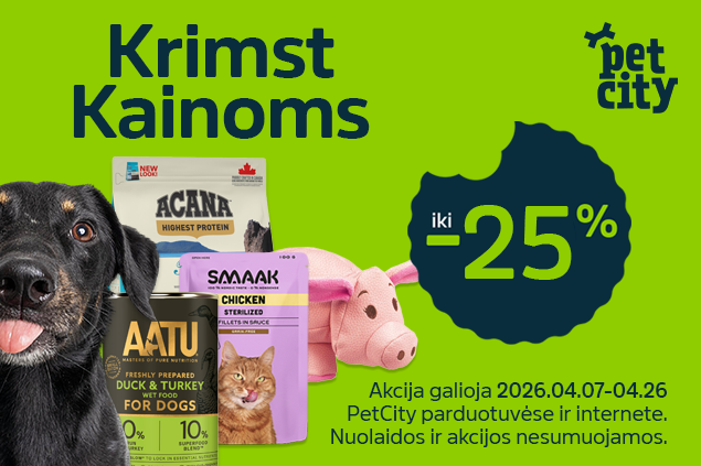 PetCity nuolaidos iki -25%