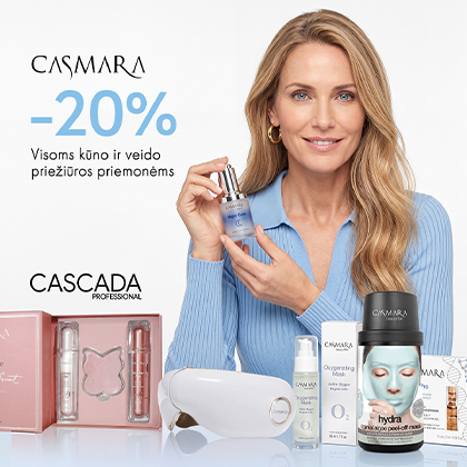 -20% „Casmara“ veido bei odos priežiūros kosmetikai