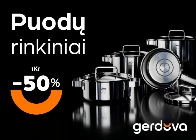 IKI -50% puodų rinkiniams