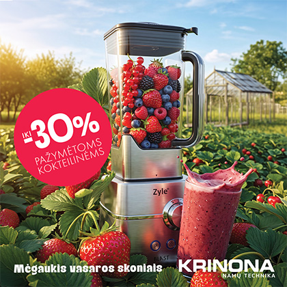Iki 30% nuolaida pažymėtoms kokteilinėms