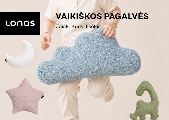 Naujiena mažiesiems – vaikiškos dekoratyvinės pagalvės🦕☁️🌙⭐