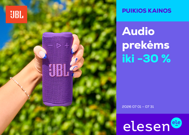ELESEN. JBL garso prekėms iki -30%