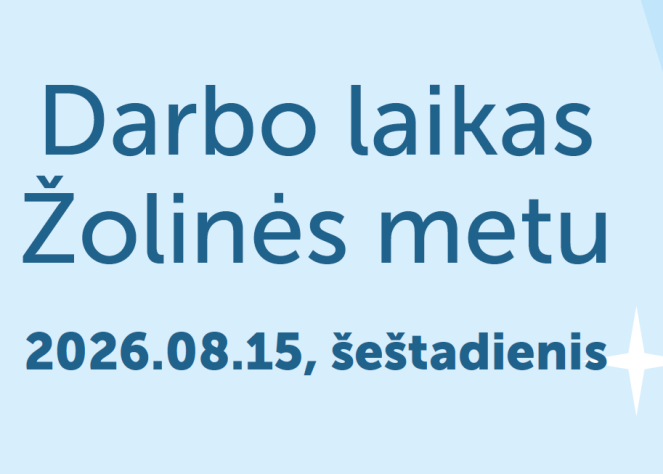 Žolinių darbo laikas