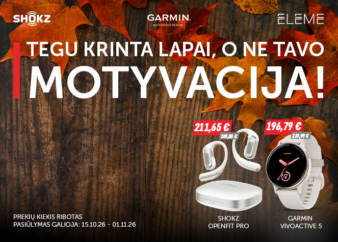 TEGU KRINTA LAPAI, O NE TAVO MOTYVACIJA!
