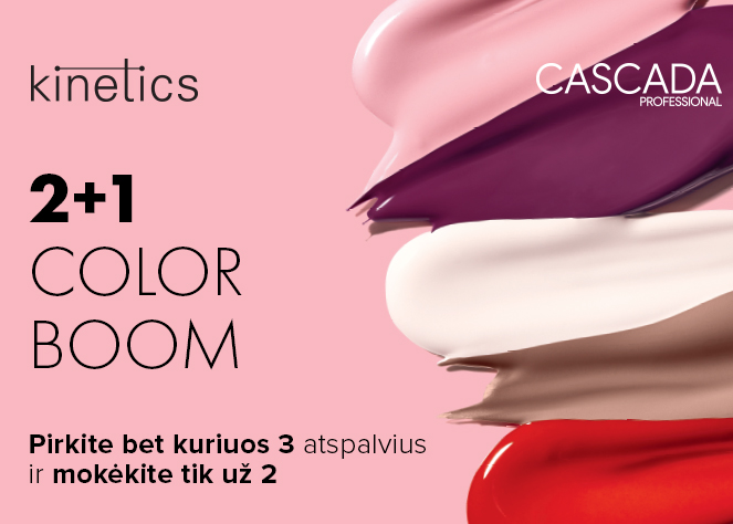 Pirkite bet kuriuos 3 Kinetics nagų lakus ir mokėkite tik už 2