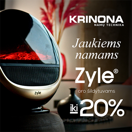Iki -20 % „Zyle“ oro šildytuvams