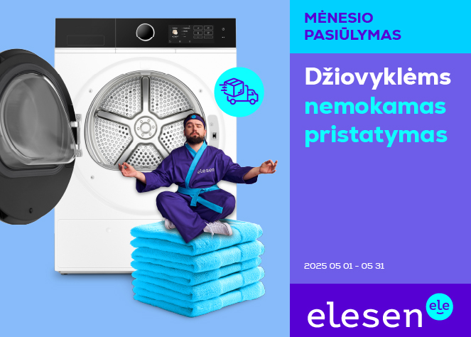 ELESEN. Džiovyklėms – nemokamas pristatymas su užnešimu į namus